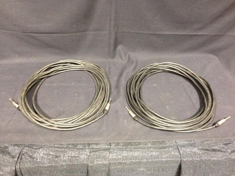 Lot of 2 - 50' 14 GA Speaker Cable 1/4