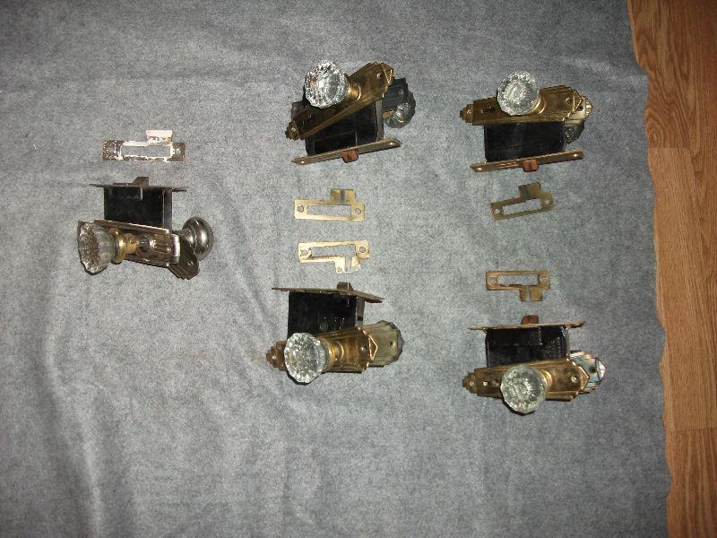 older brass door handles