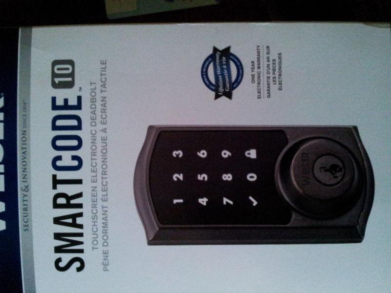 DIGITAL DEADBOLT: smartcode 10 touchscreen electronic deadbolt