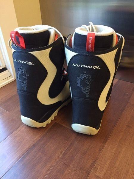 Salomon Snowboard Boots, size 10.5 mens, Siam