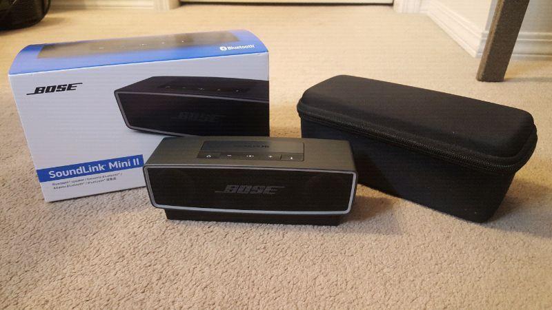 Bose soundlink mini II with case