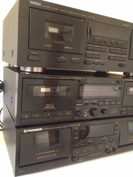 Pioneer - Yamaha - Double Cassette Deck - Great Condition