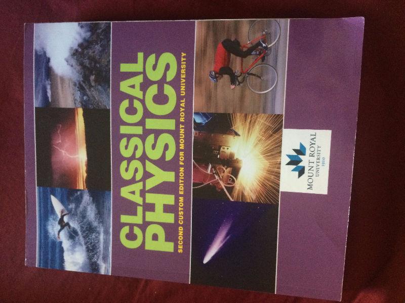 Physics Textbook Mount Royal University