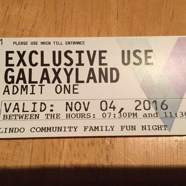 WEM Galaxyland Admission Passes - exclusive use November 4