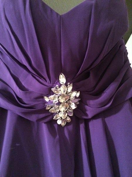 Elegant purple dress!