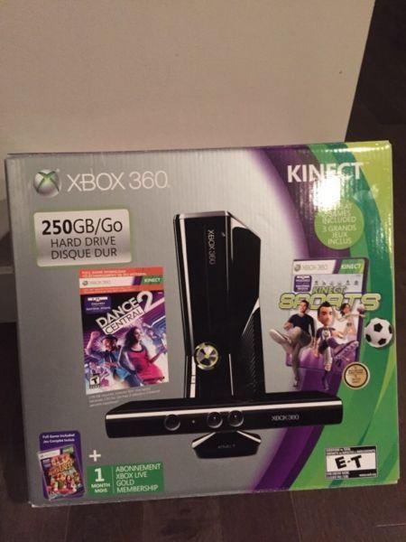 Xbox 360 kinetic 250G LIKE NEW